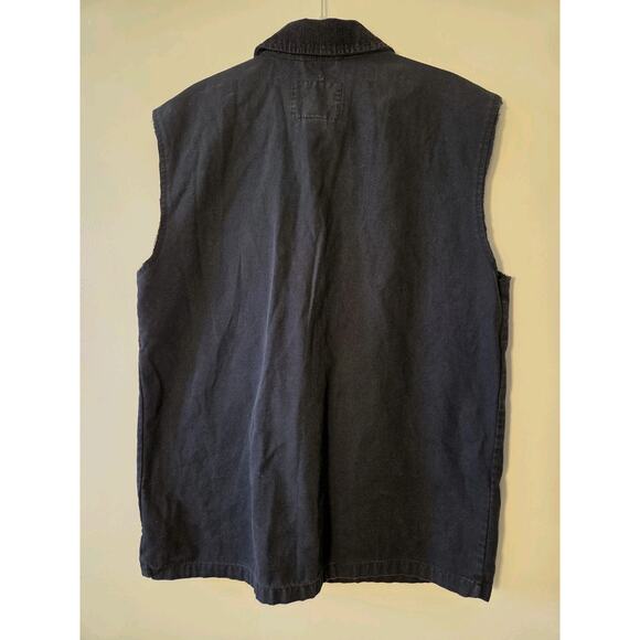 Vans 66/99 Geoff Rowley Sleeveless Denim Vest Black Size M Skater Multi Pocket - Picture 5 of 10